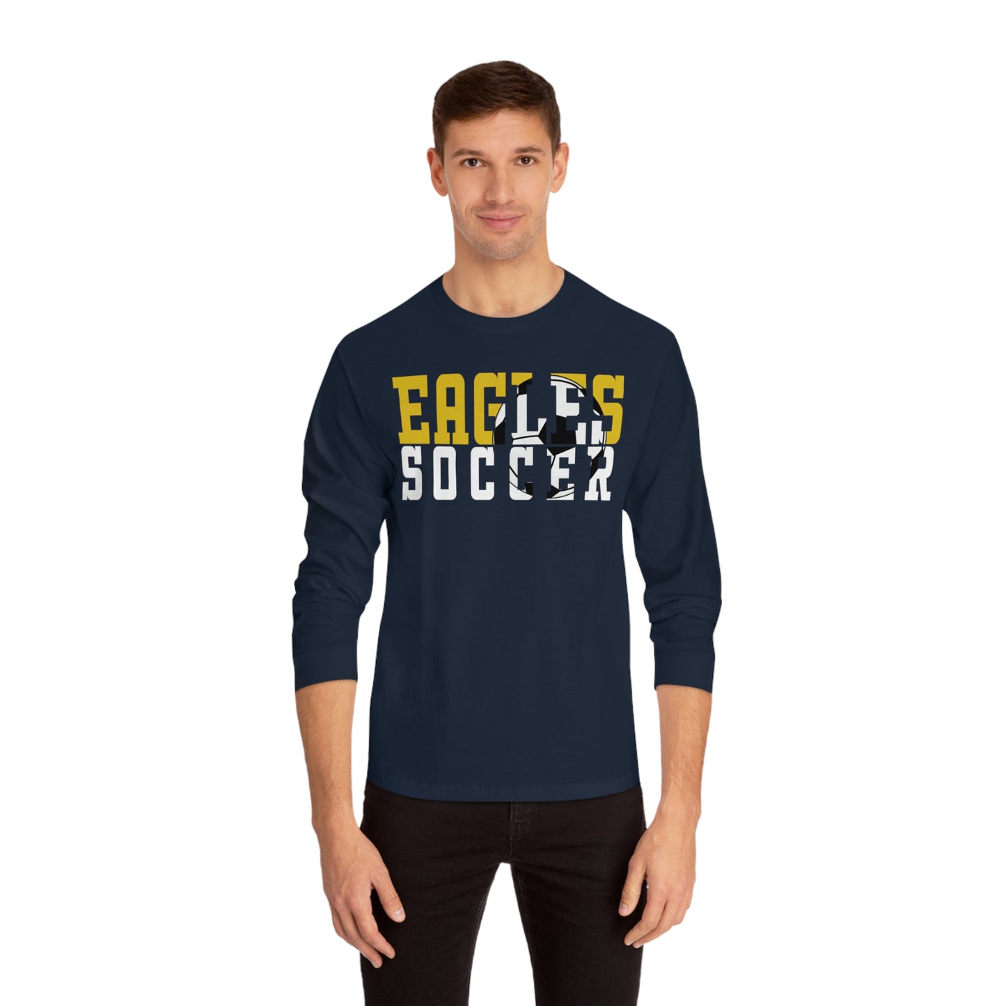 Soccer Cutout - American Apparel Unisex Classic Long Sleeve T-Shirt