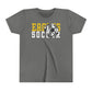 Soccer Cutout - Bella+Canva Youth Short Sleeve Tee