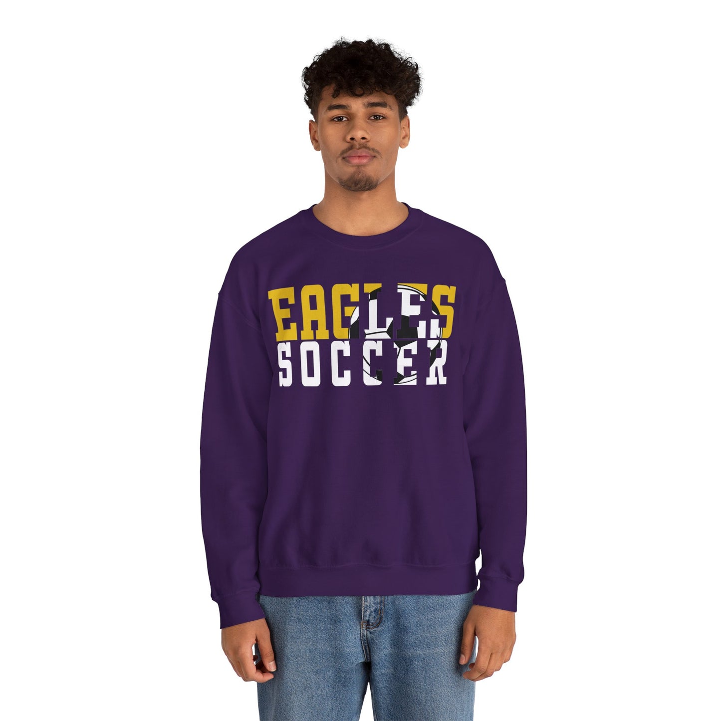 Soccer Cutout - Gildan Unisex Heavy Blend™ Crewneck Sweatshirt