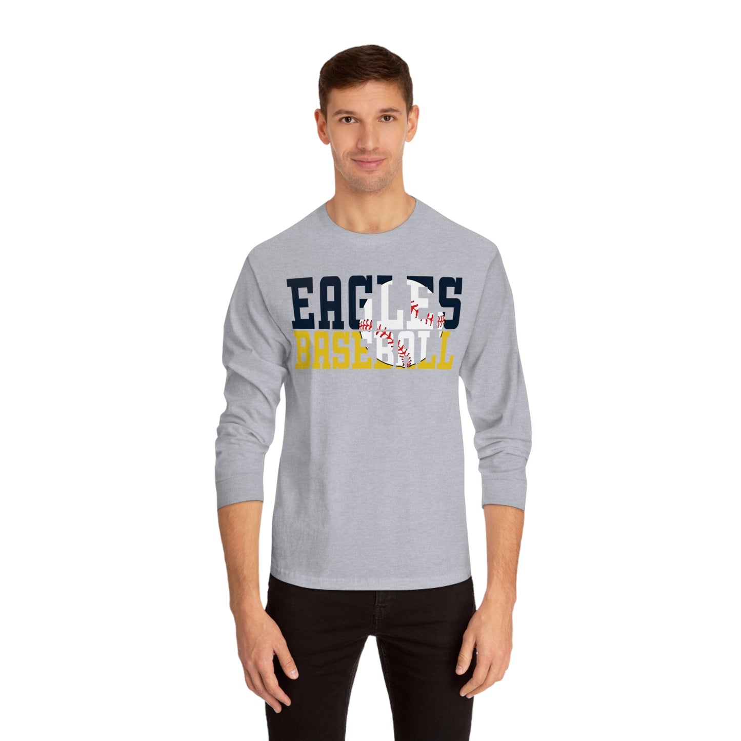 Baseball Cutout - American Apparel Unisex Classic Long Sleeve T-Shirt