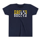 Soccer Cutout - Bella+Canva Youth Short Sleeve Tee