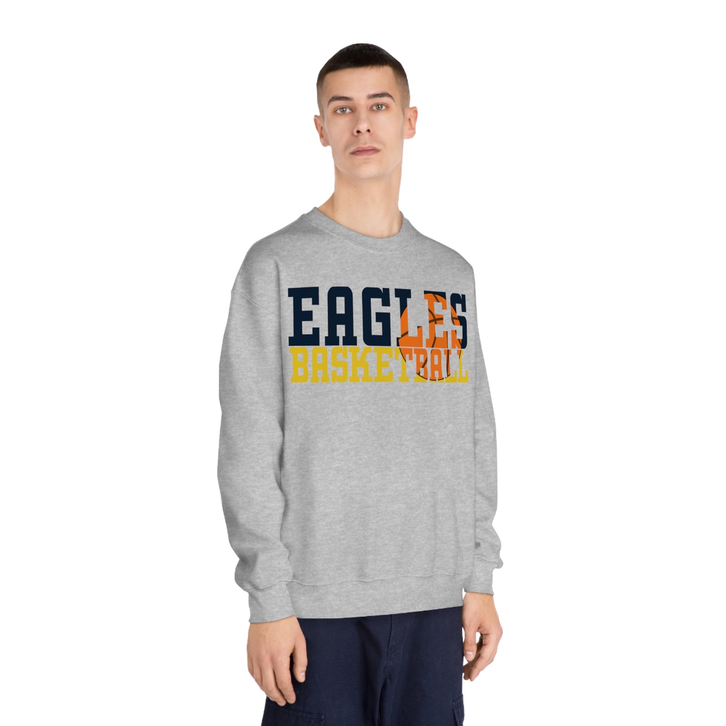 Basketball Cutout - Gildan Unisex DryBlend® Crewneck Sweatshirt