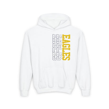 Sideways Eagle - Gildan Youth Heavy Blend Hooded Sweatshirt