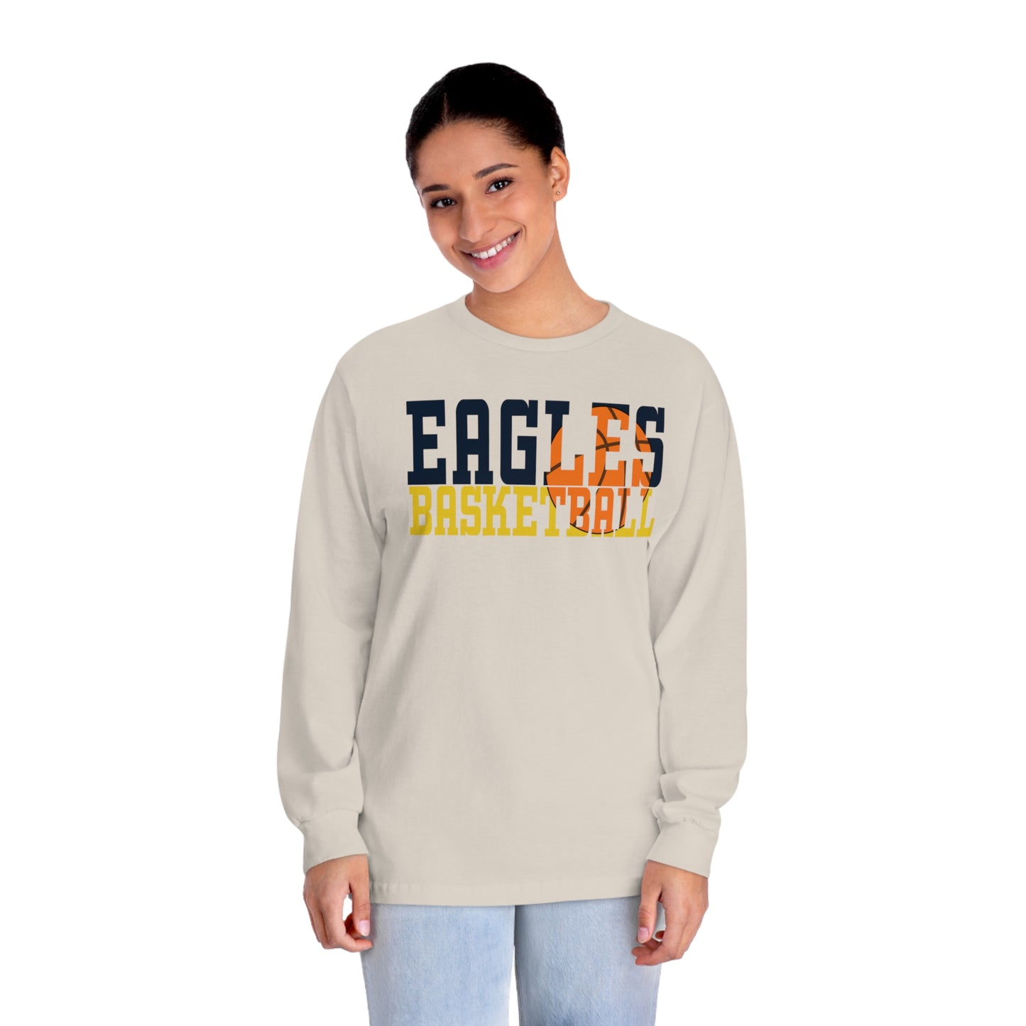 Basketball Cutout - American Apparel Unisex Classic Long Sleeve T-Shirt