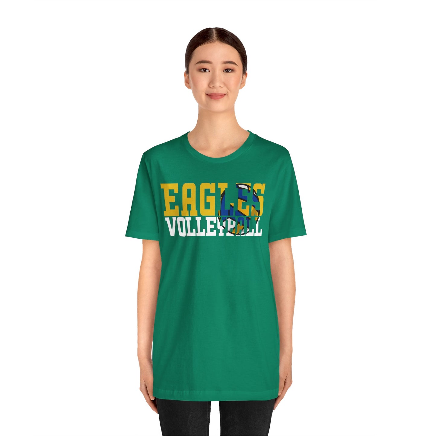 Volleyball Cutout - Bella+Canva Unisex Jersey Short Sleeve Tee