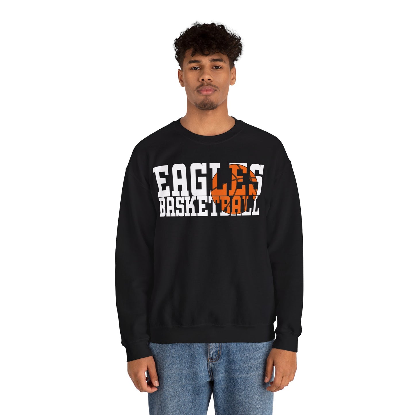 Basketball Cutout - Gildan Unisex Heavy Blend™ Crewneck Sweatshirt