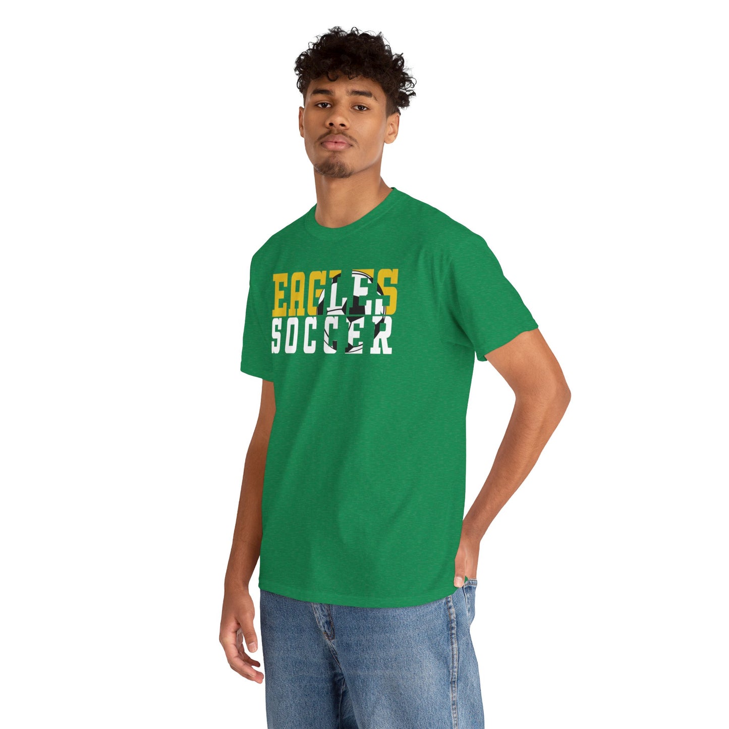 Soccer Cutout - Gildan Unisex Heavy Cotton Tee