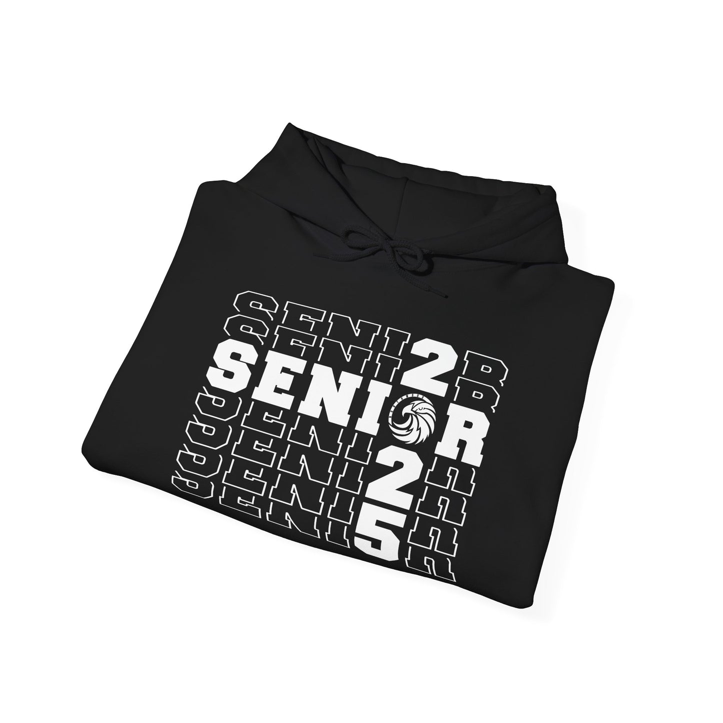 Senior Cross Stacked c/o 2025 Hoodie - Gildan Unisex Heavy Blend™ Hooded Sweatshirt