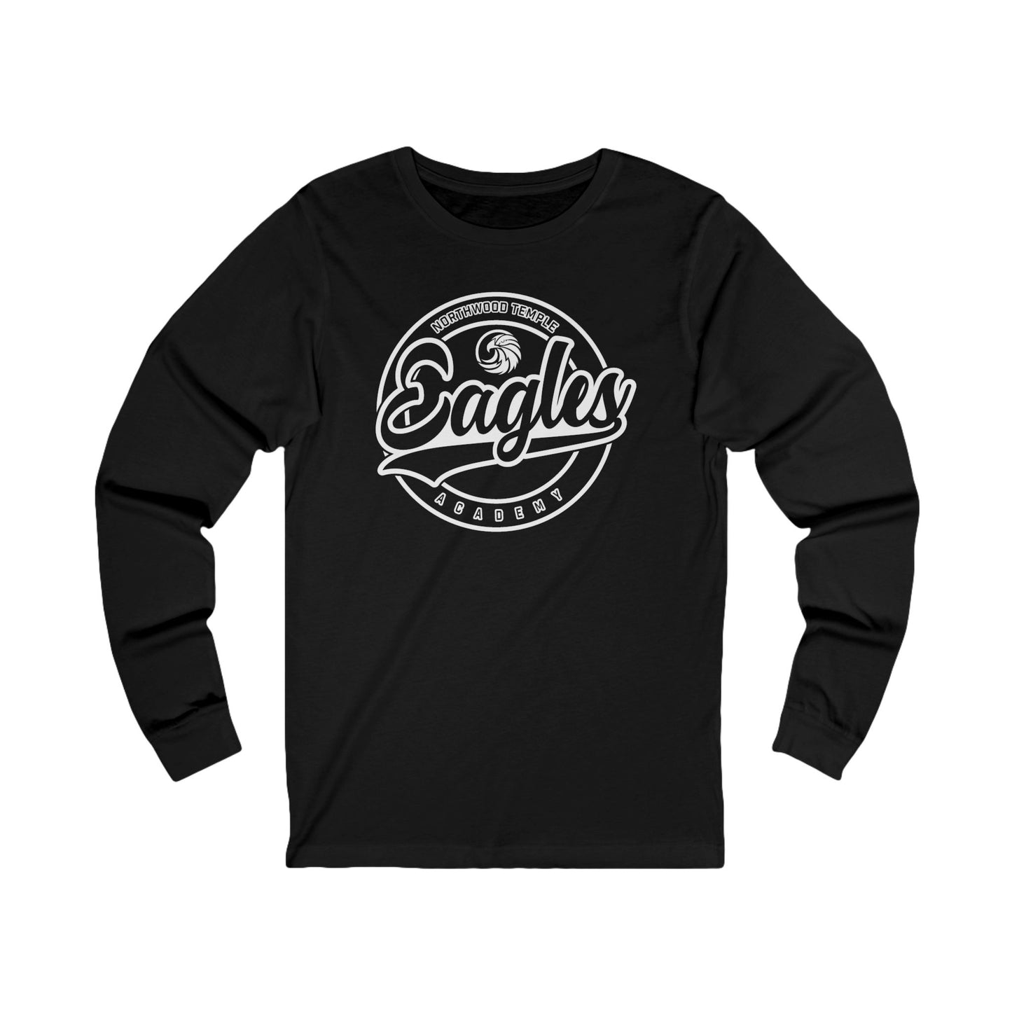 Eagles Circle Stamp -  Bella+Canva Unisex Jersey Long Sleeve Tee