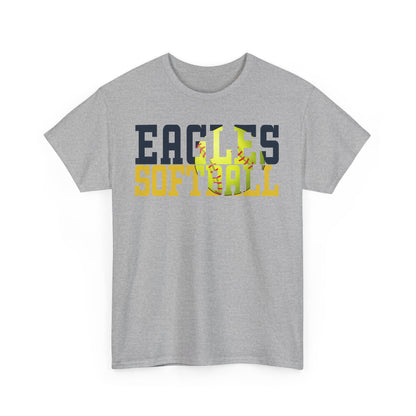 Softball Cutout - Gildan Unisex Heavy Cotton Tee