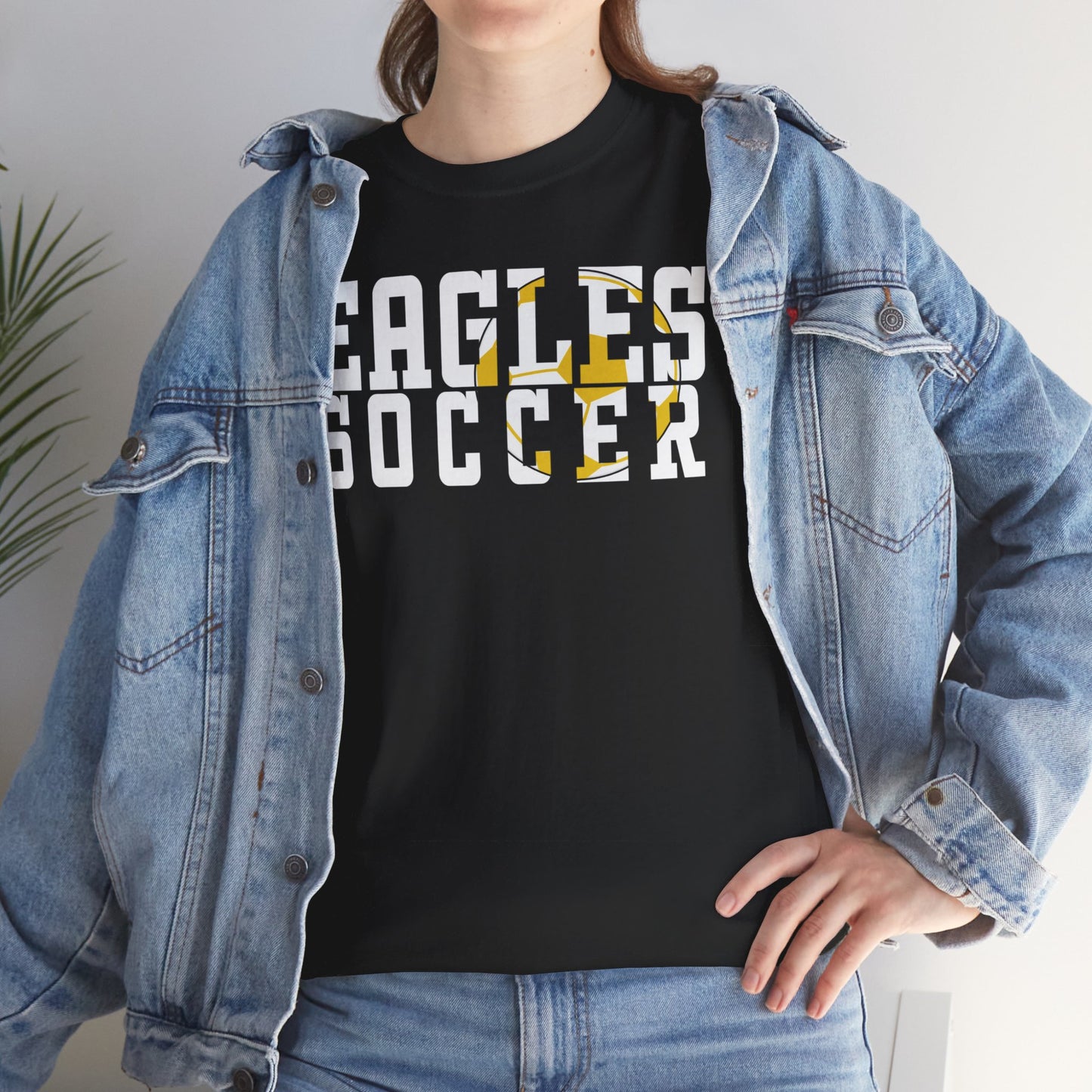 Soccer Cutout - Gildan Unisex Heavy Cotton Tee