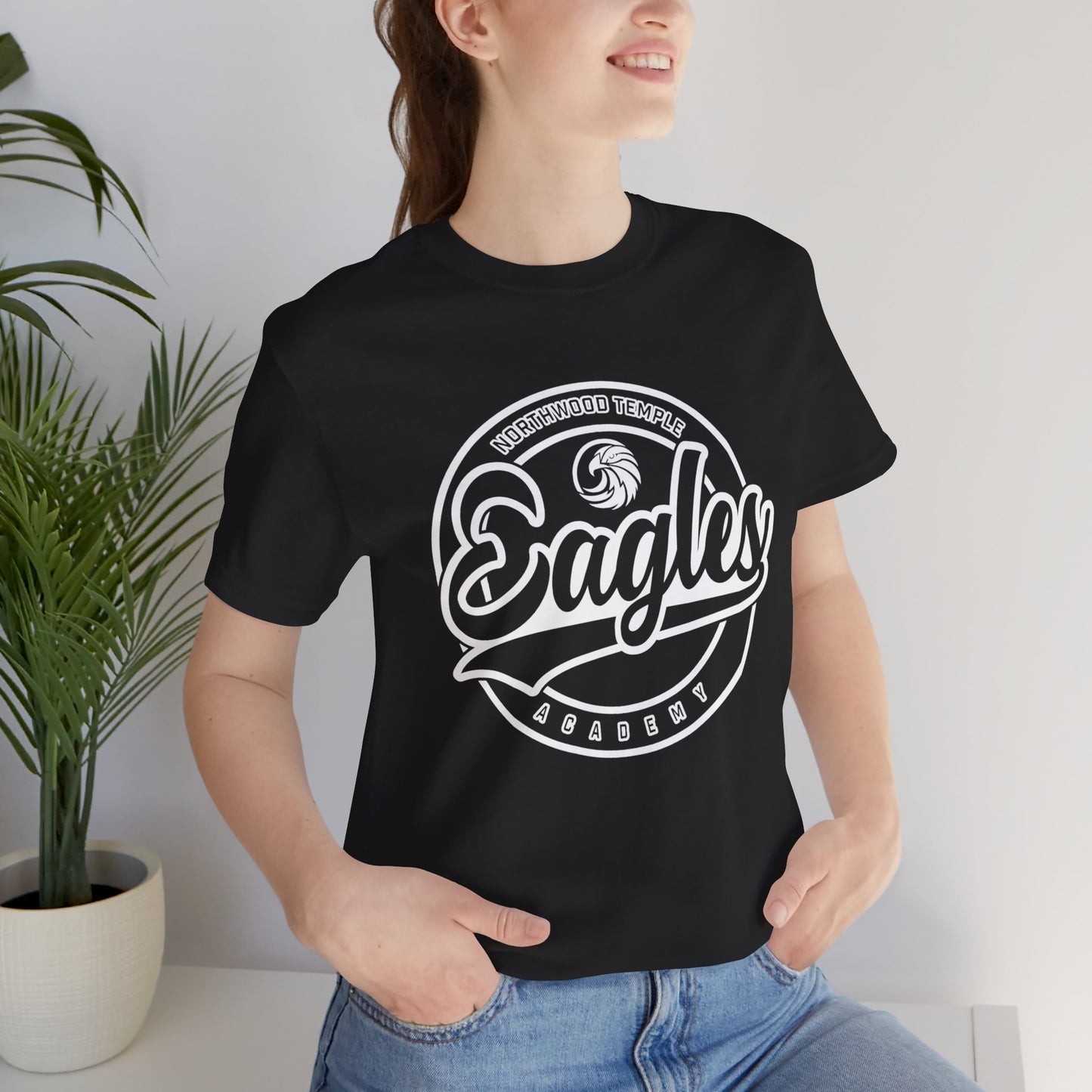 Eagles Circle Stamp - Bella+Canva Unisex Jersey Short Sleeve Tee