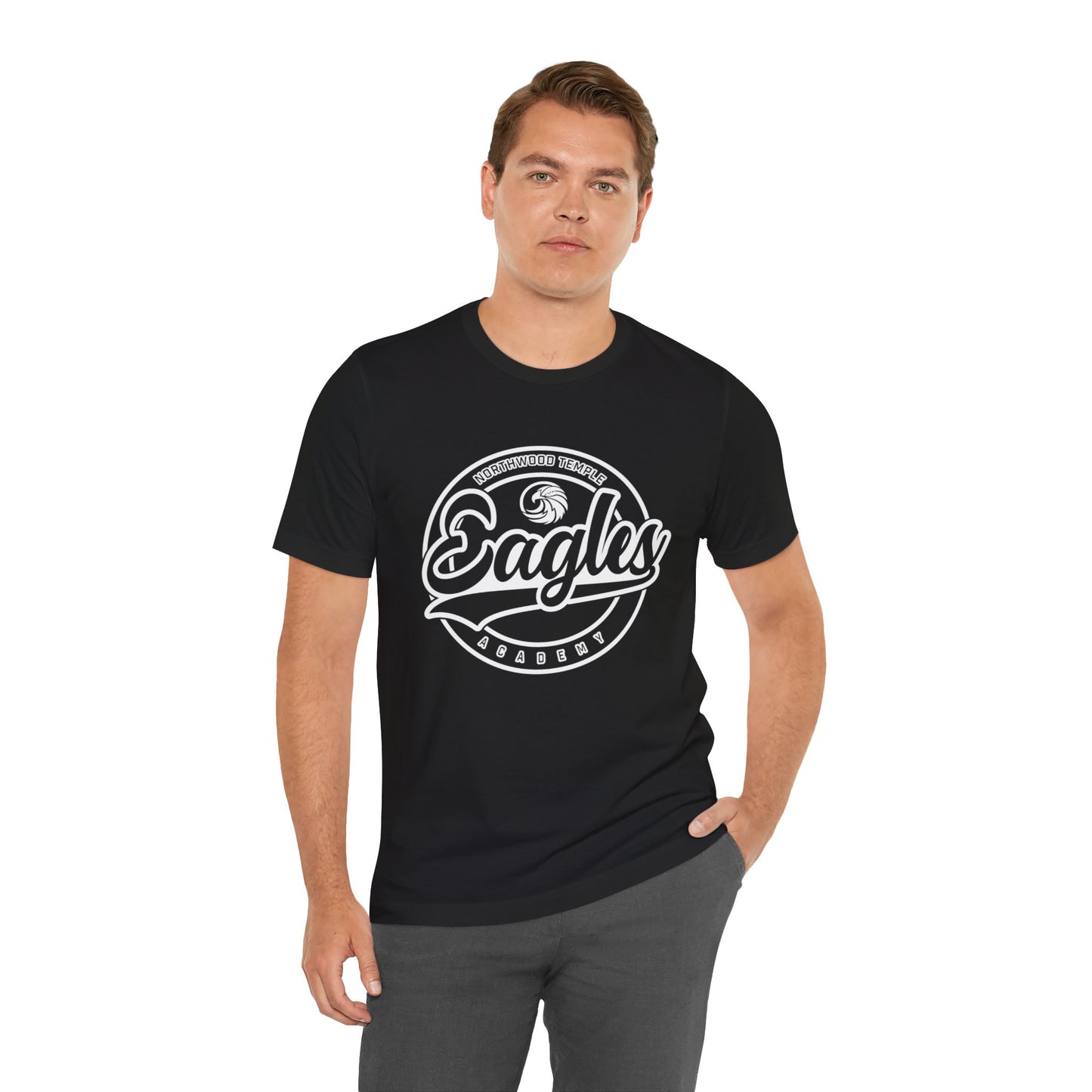 Eagles Circle Stamp - Bella+Canva Unisex Jersey Short Sleeve Tee