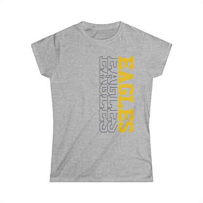 Sideways Eagles - Gildan Women's Softstyle Tee