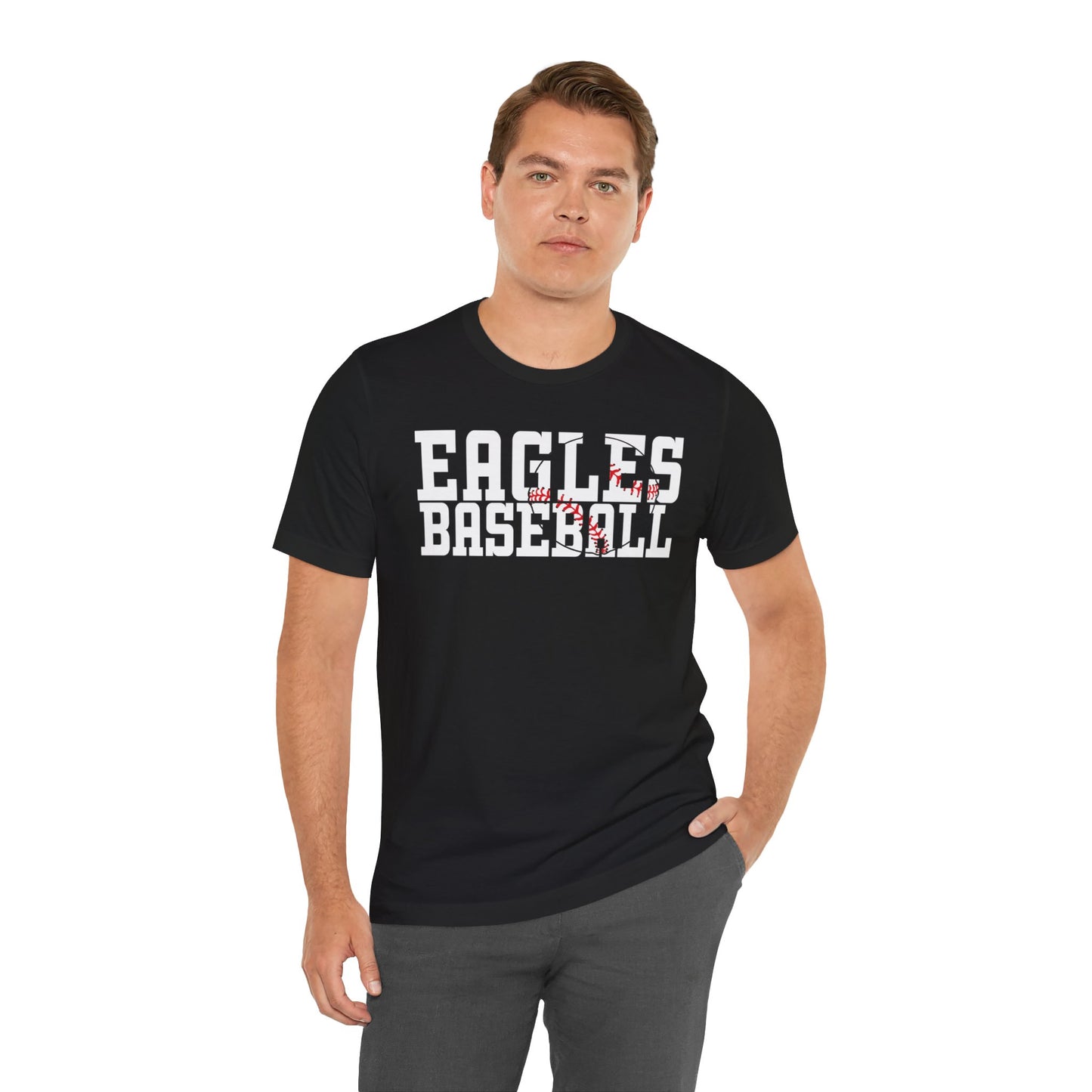 Baseball Cutout - Bella+Canva Unisex Jersey Short Sleeve Tee