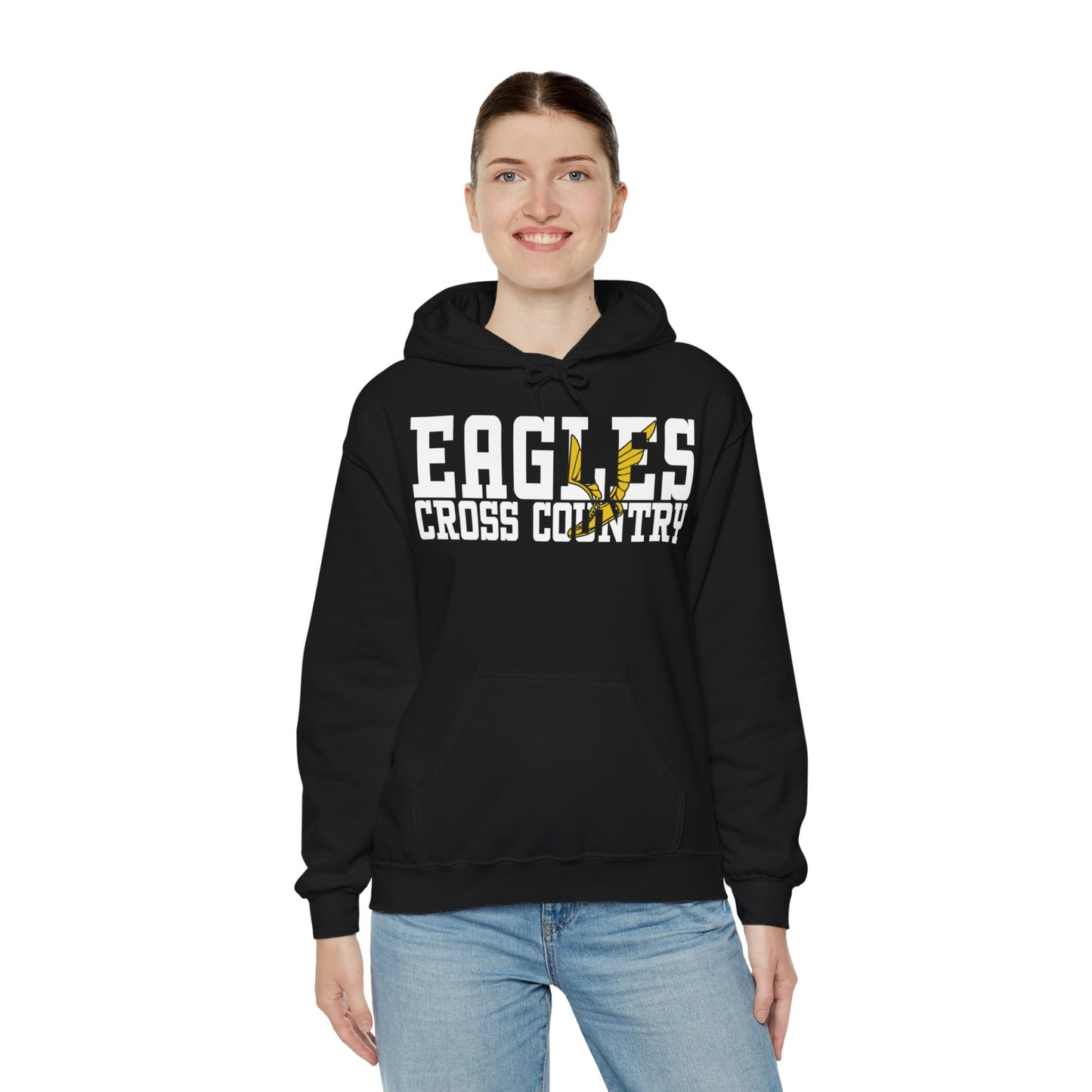 Cross Country Cutout - Gildan Unisex Heavy Blend™ Hooded Sweatshirt