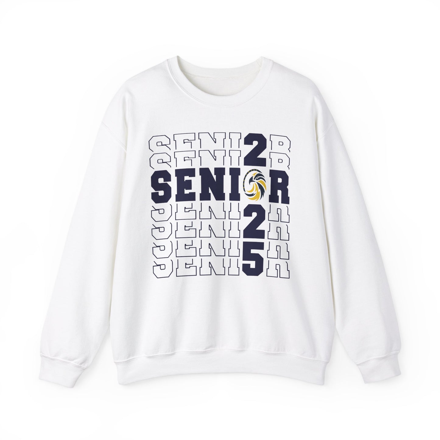 Seniors Cross Stacked c/o 2025 - Gildan Unisex Heavy Blend™ Crewneck Sweatshirt