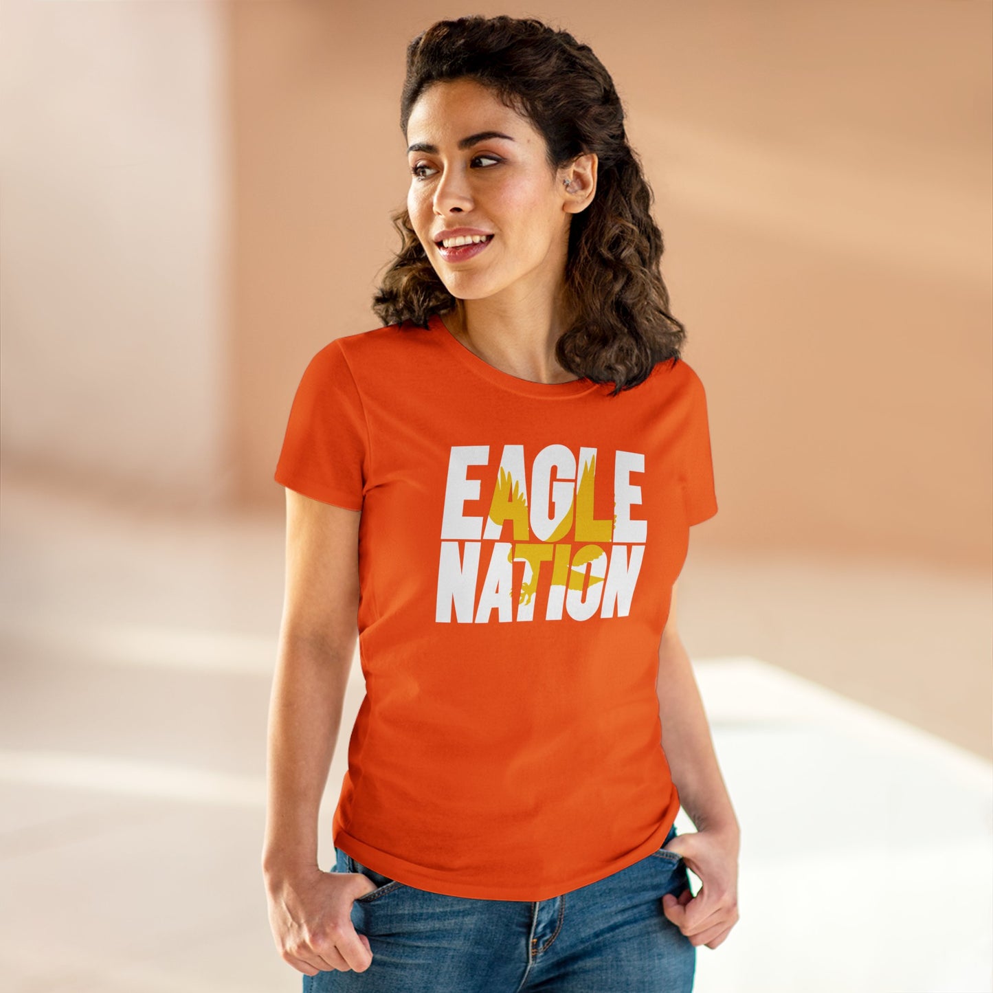 Eagle Nation - Gildan Women's Midweight Cotton Tee