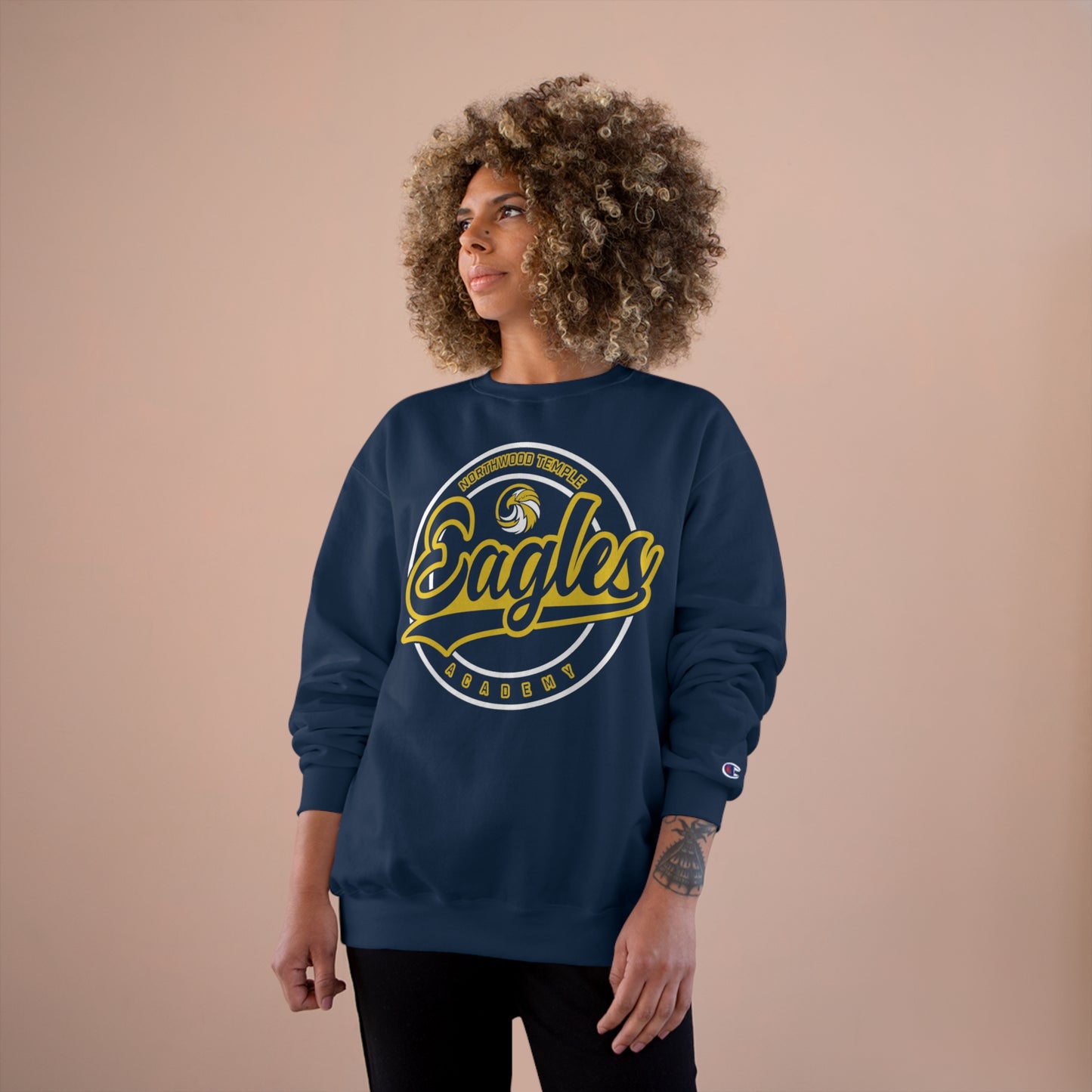 Eagles Circle Stamp - Champion Sweatshirt