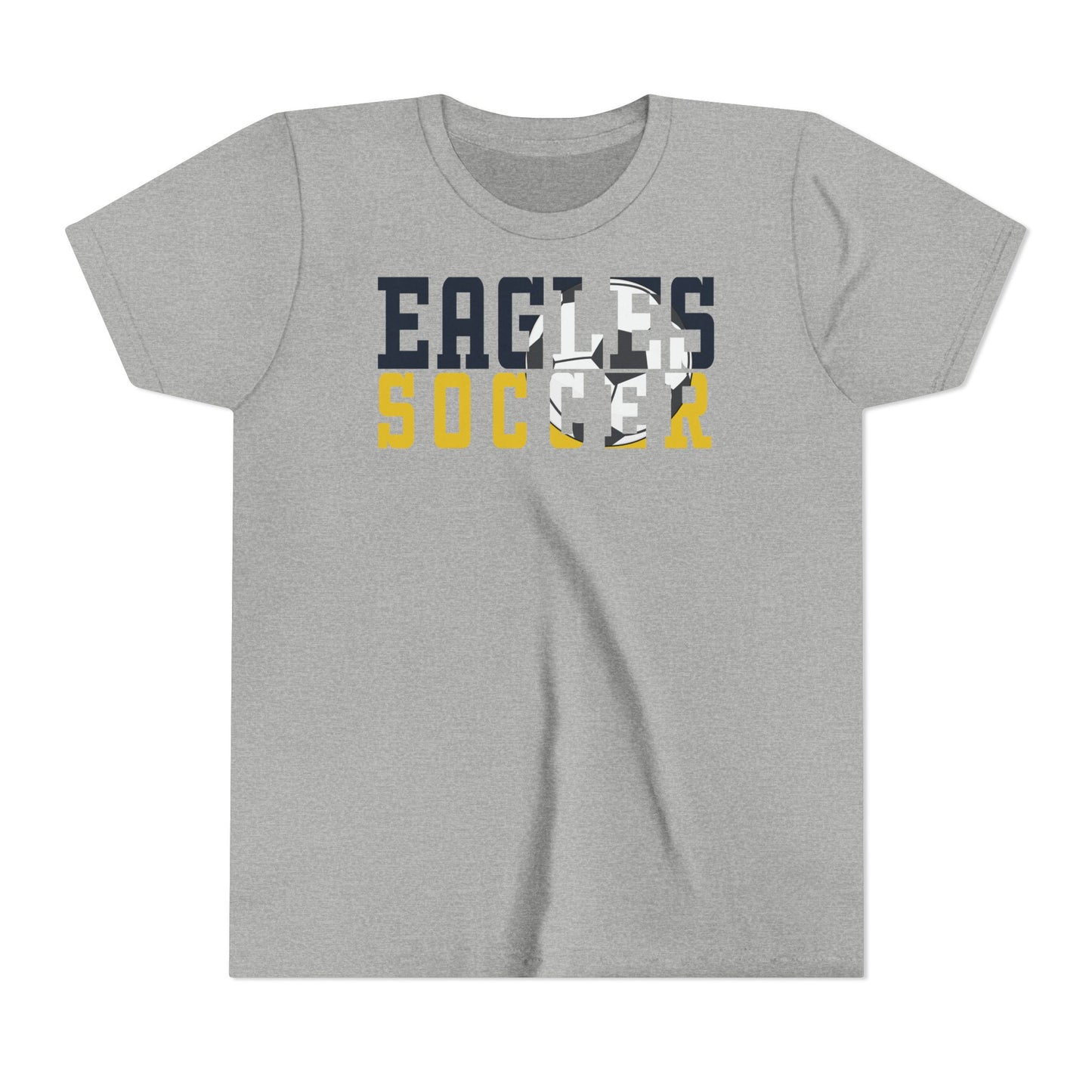 Soccer Cutout - Bella+Canva Youth Short Sleeve Tee