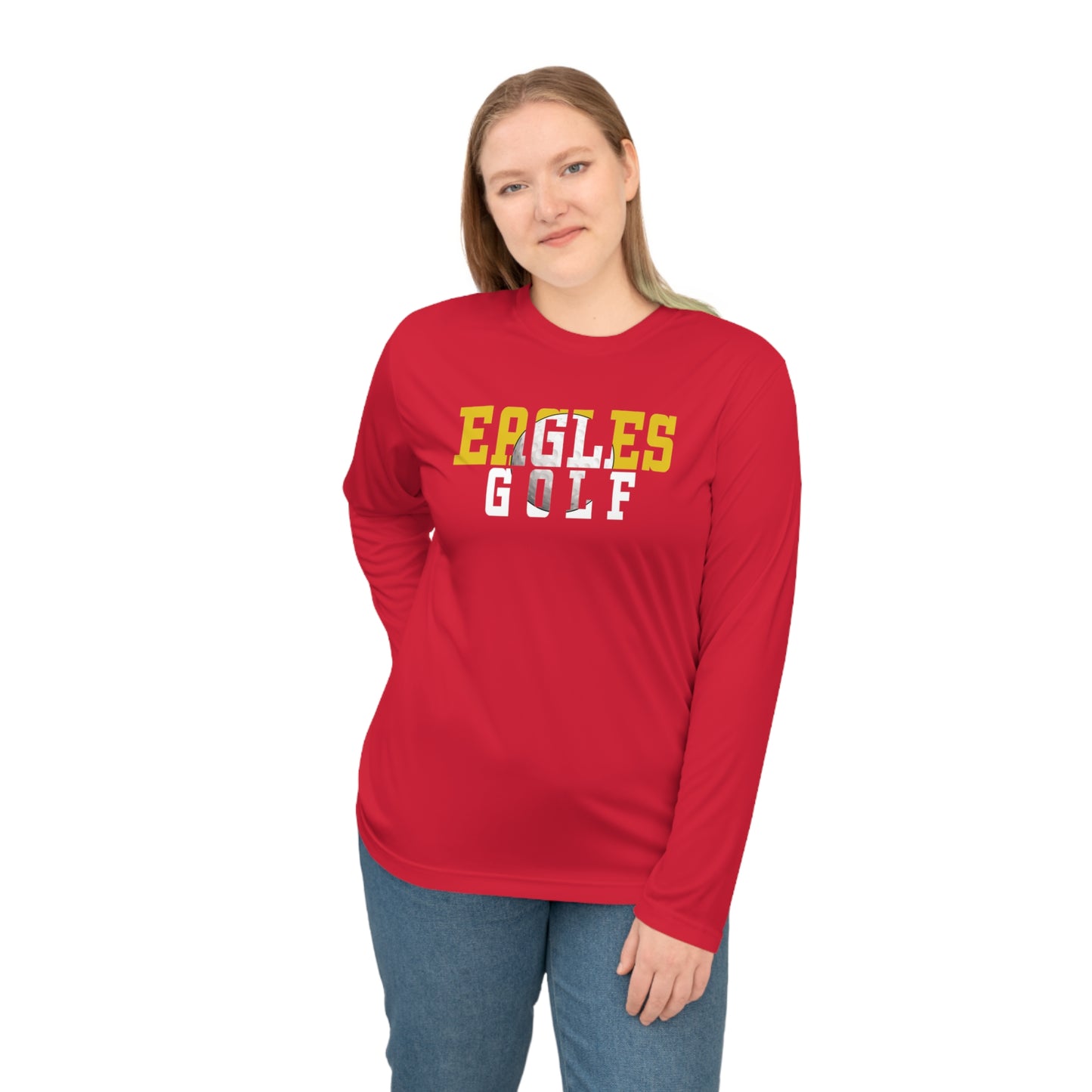 Golf Cutout - Team 365 Unisex Performance Long Sleeve Shirt