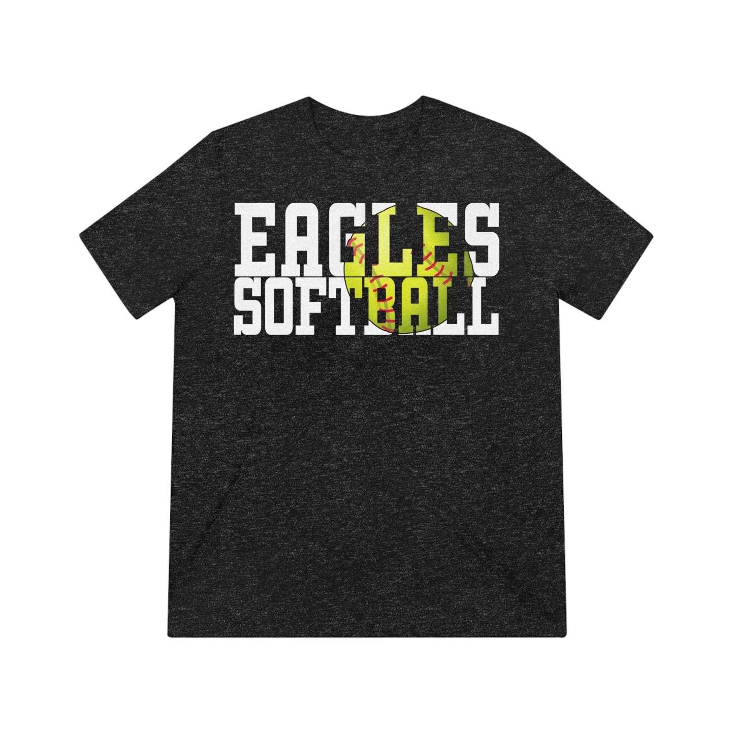 Softball Cutout - Bella+Canva Unisex Triblend Tee