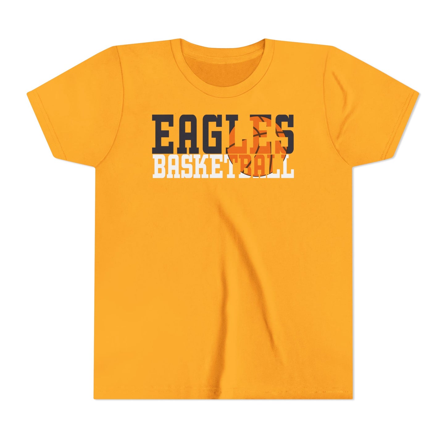 Basketball Cutout - Bella+Canva Youth Short Sleeve Tee