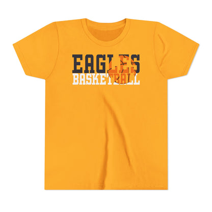 Basketball Cutout - Bella+Canva Youth Short Sleeve Tee
