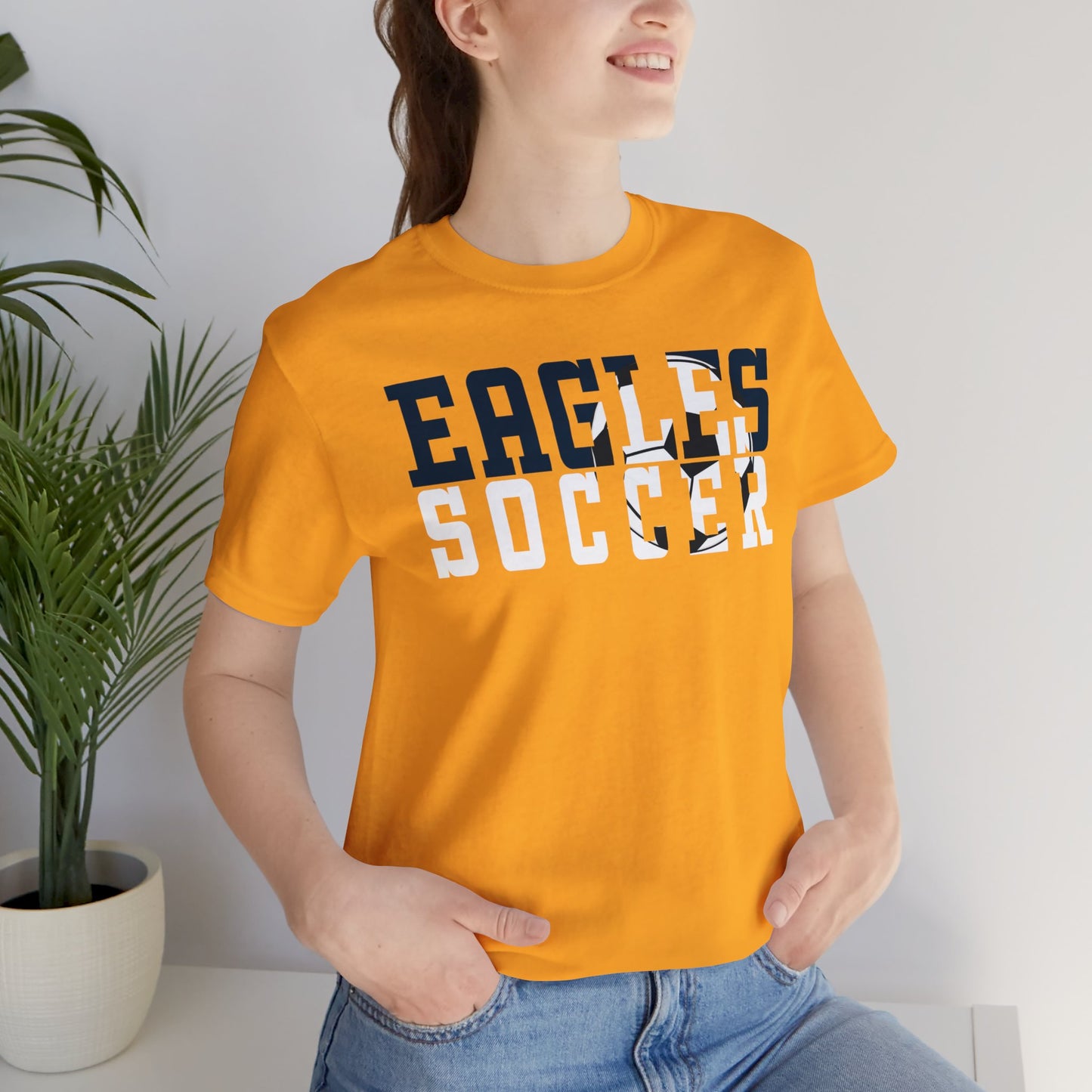 Soccer Cutout - Bella+Canva Unisex Jersey Short Sleeve Tee