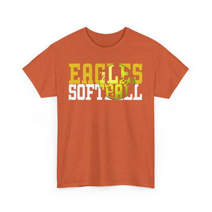 Softball Cutout - Gildan Unisex Heavy Cotton Tee