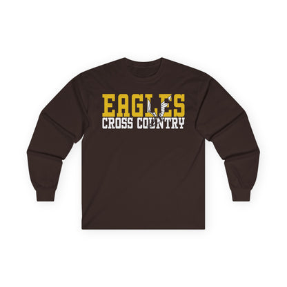 Cross Country Cutout -  Gildan Ultra Cotton Long Sleeve Tee