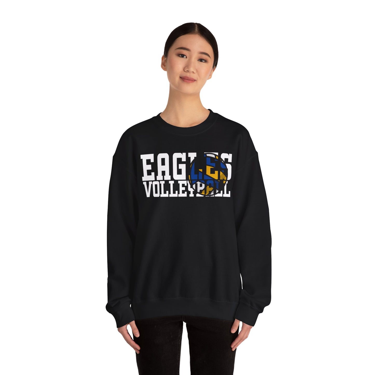 Volleyball Cutout - Gildan Unisex Heavy Blend™ Crewneck Sweatshirt