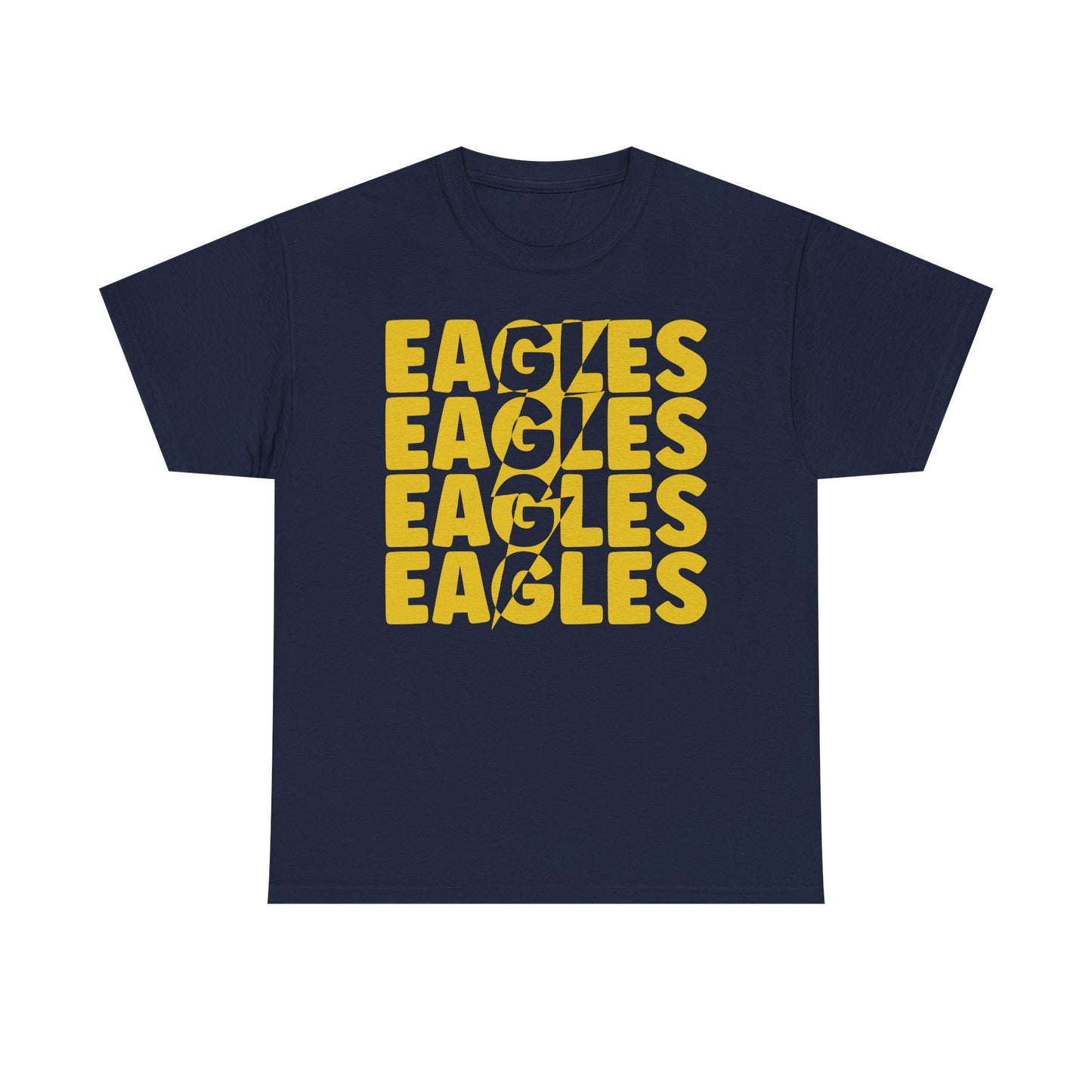 Lightning Bolt Eagles -  Gildan Unisex Heavy Cotton Tee