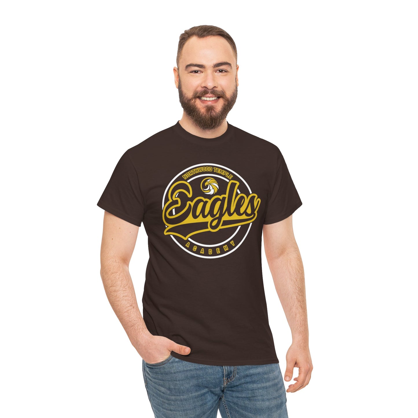 Eagles Circle Stamp - Gildan Unisex Heavy Cotton Tee