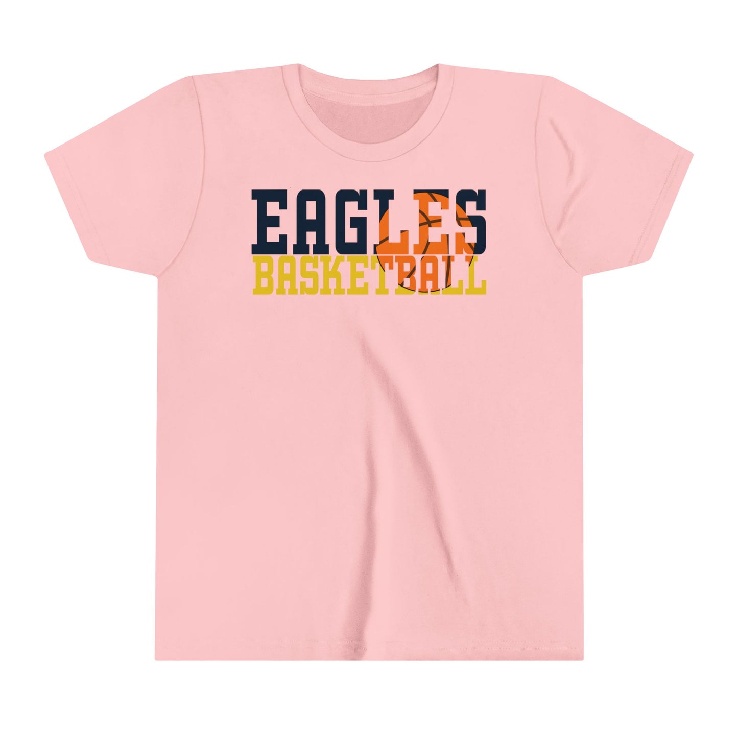 Basketball Cutout - Bella+Canva Youth Short Sleeve Tee