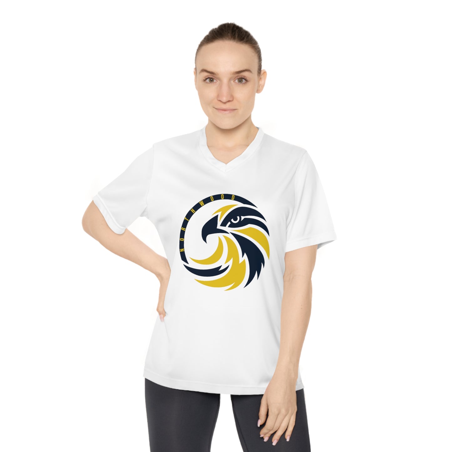 Original Logo - Team365 Women's Performance V-Neck T-Shirt