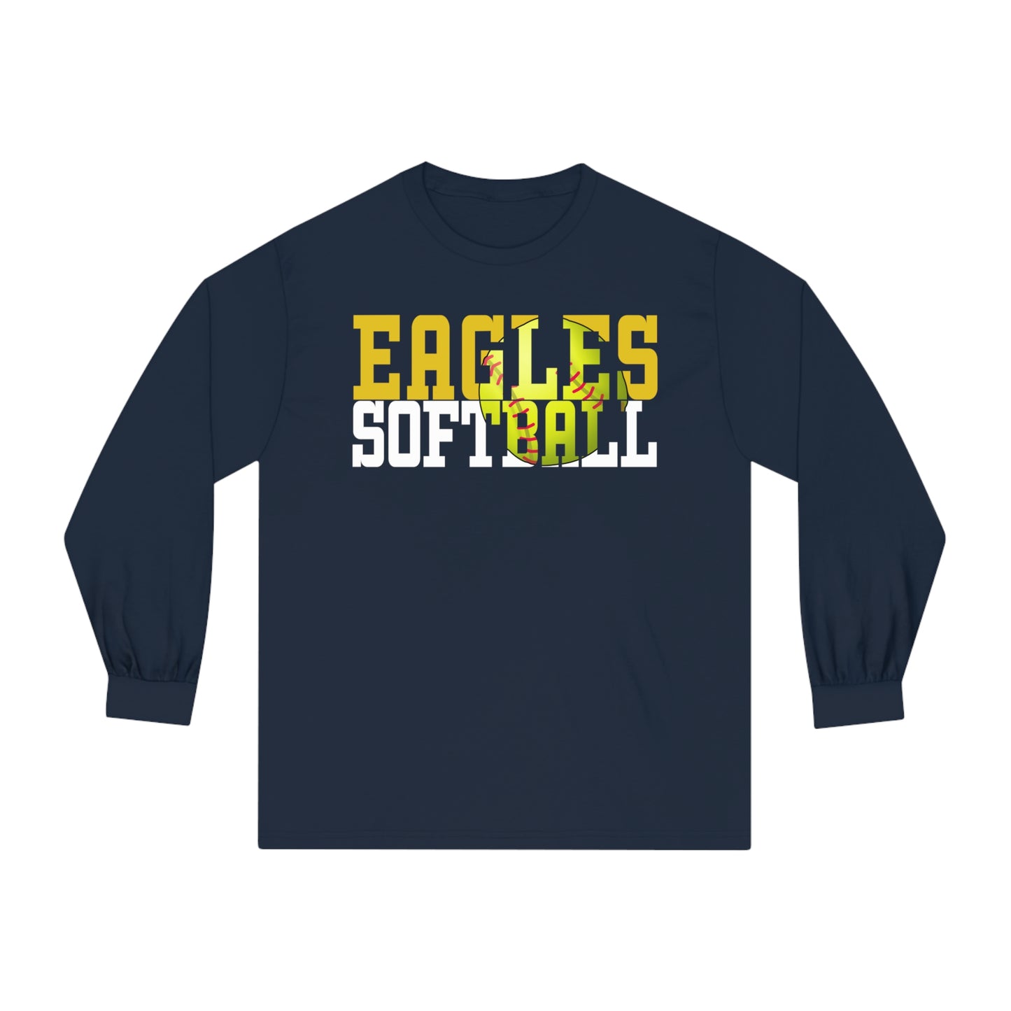 Softball Cutout - American Apparel Unisex Classic Long Sleeve T-Shirt