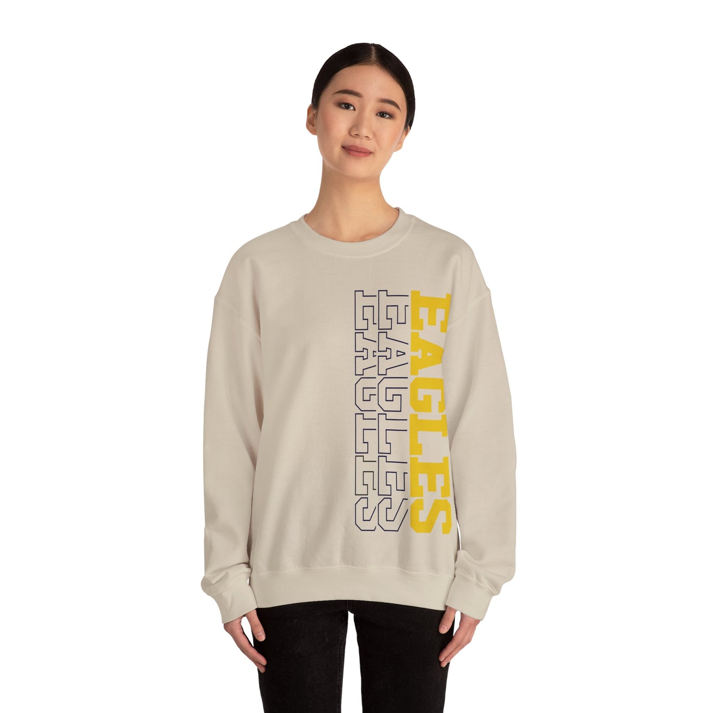 Sideways Eagle -  Gildan Unisex Heavy Blend™ Crewneck Sweatshirt