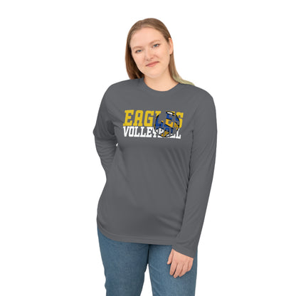 Volleyball Cutout - Team 365 Unisex Performance Long Sleeve Shirt