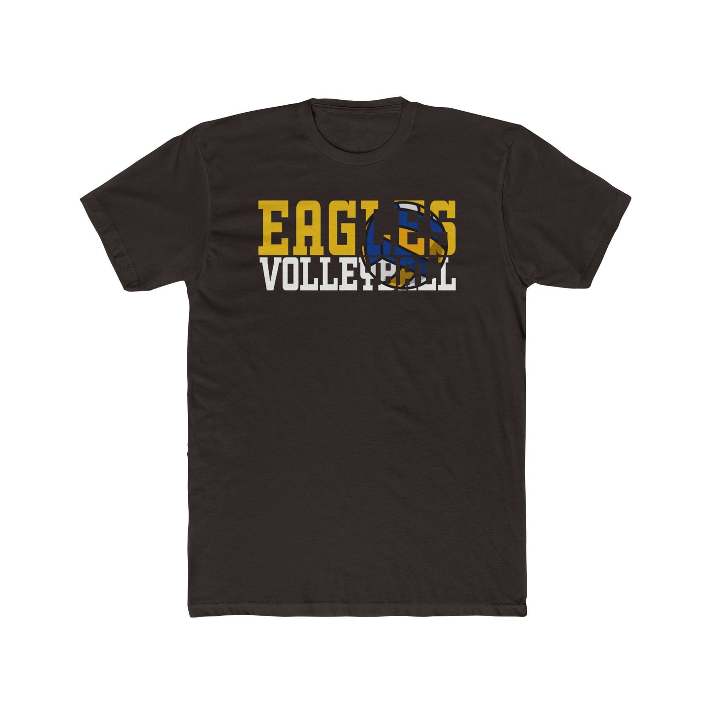 Volleyball Cutout - Next Level Men's Cotton Crew Tee