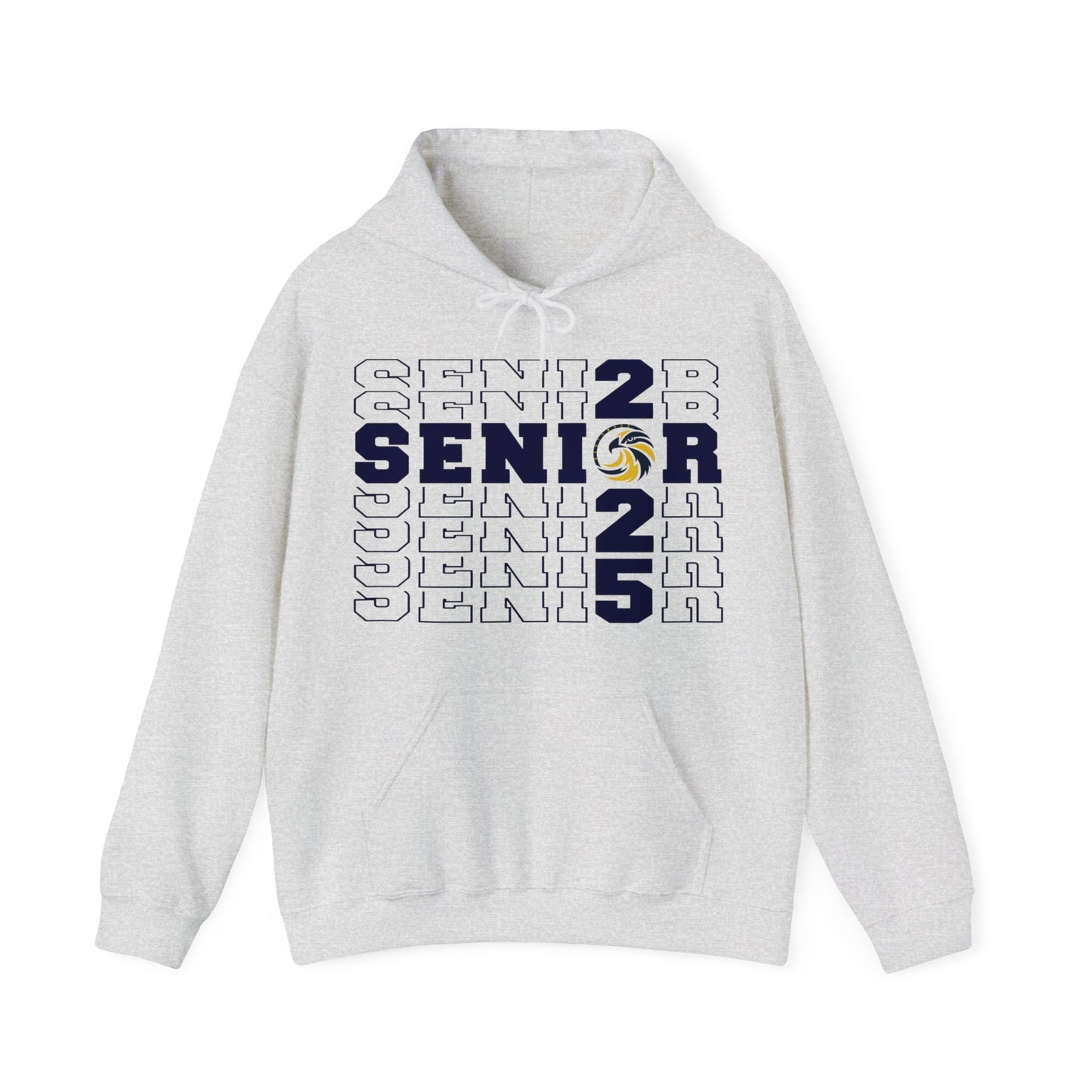 Seniors Cross Stacked c/o 2025 - Gildan Unisex Heavy Blend™ Hooded Sweatshirt