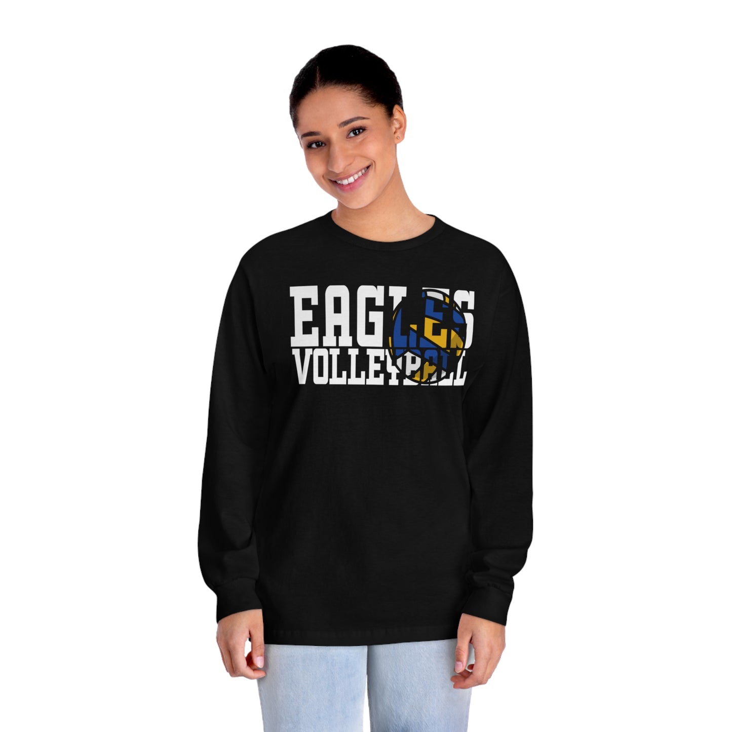 Volleyball Cutout - American Apparel Unisex Classic Long Sleeve T-Shirt