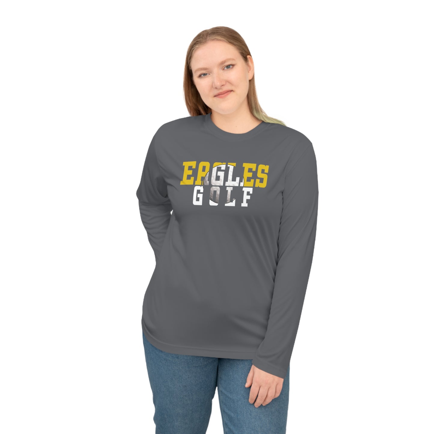 Golf Cutout - Team 365 Unisex Performance Long Sleeve Shirt