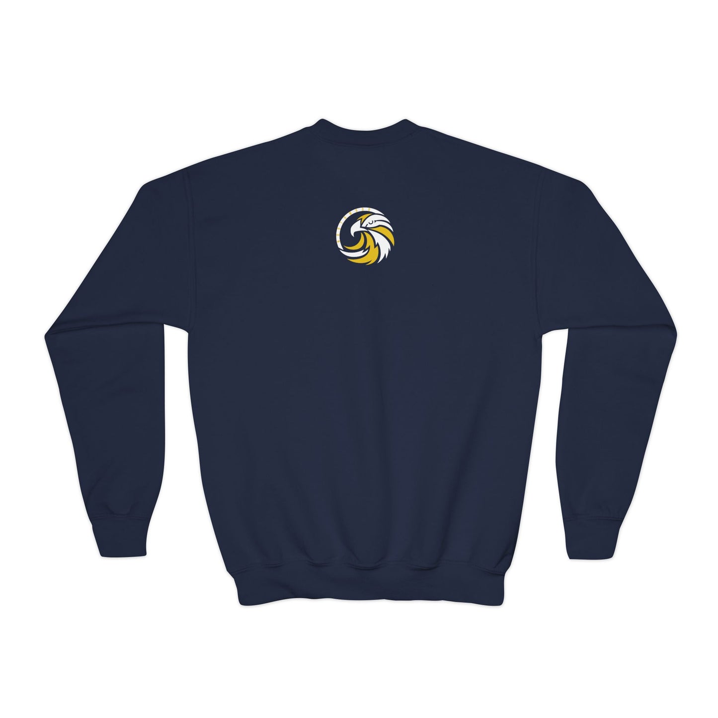 Lightning Bolt Eagle - Gildan Youth Crewneck Sweatshirt