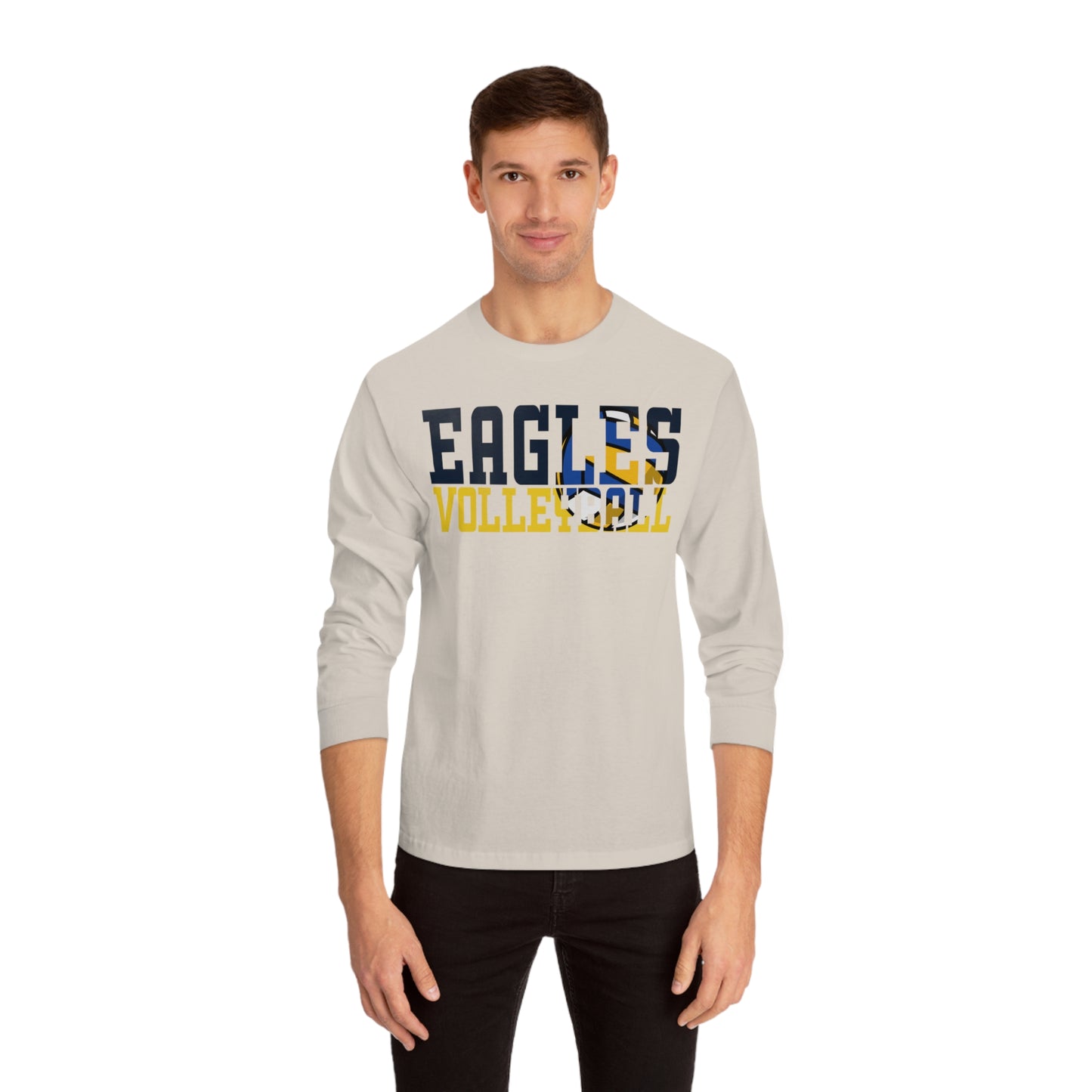 Volleyball Cutout - American Apparel Unisex Classic Long Sleeve T-Shirt