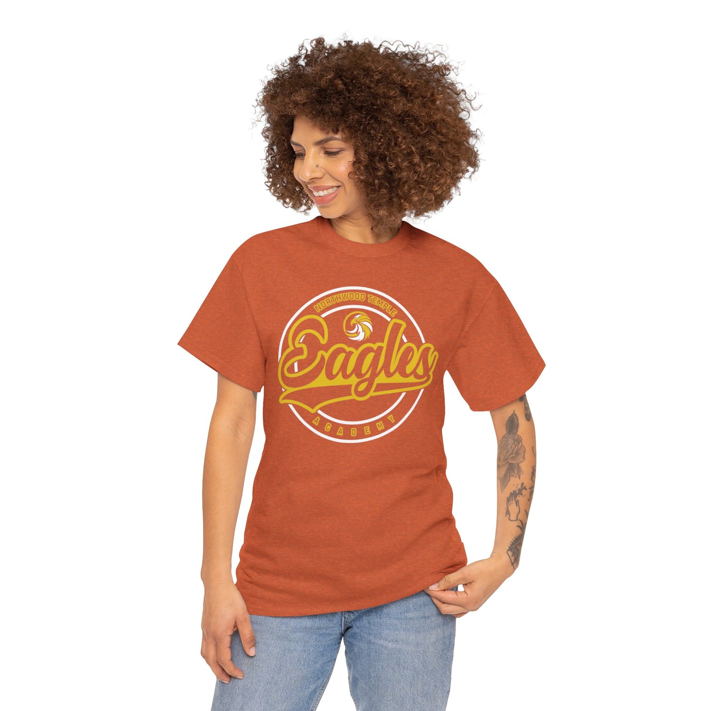 Eagles Circle Stamp - Gildan Unisex Heavy Cotton Tee