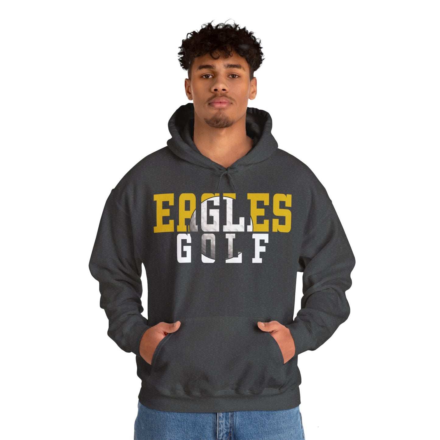 Golf Cutout - Gildan Unisex Heavy Blend™ Hooded Sweatshirt