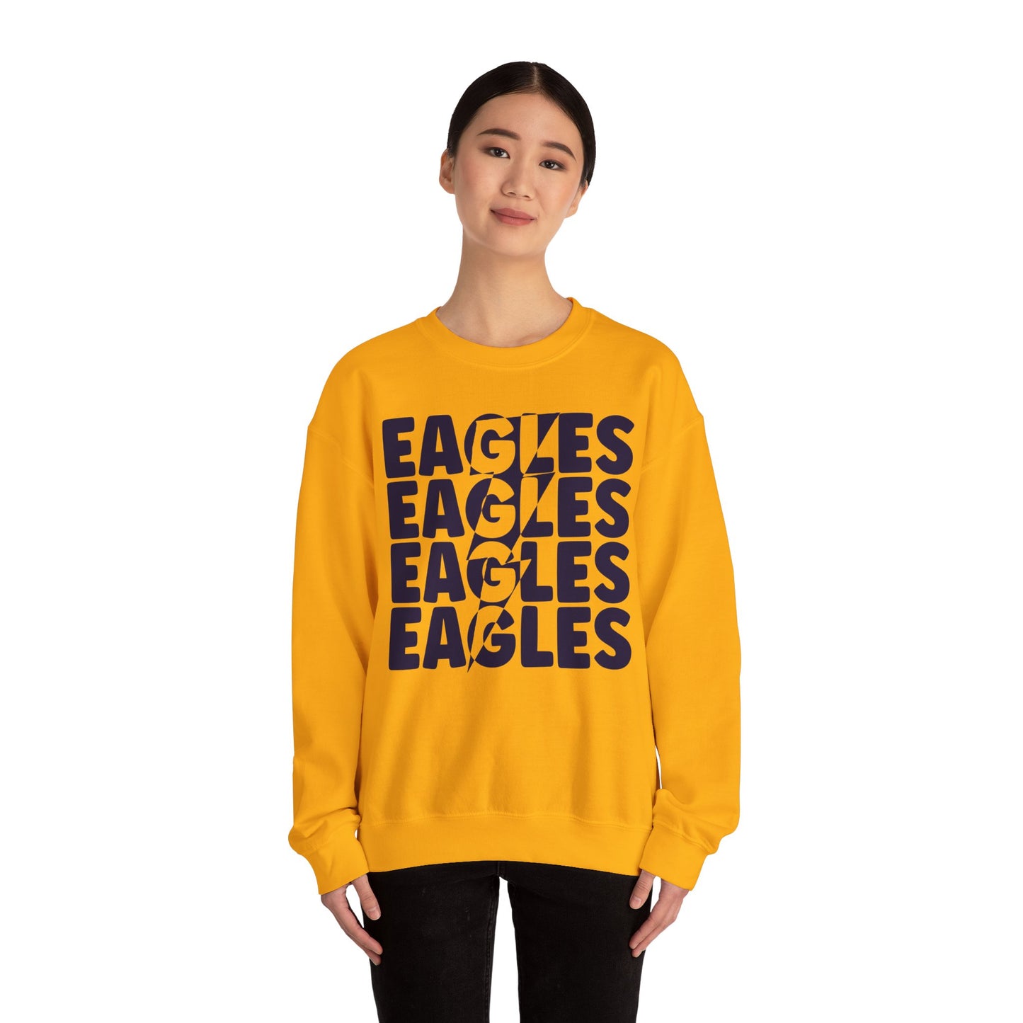 Lightning Bolt Eagle - Gildan Unisex Heavy Blend™ Crewneck Sweatshirt