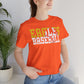 Baseball Cutout - Bella+Canva Unisex Jersey Short Sleeve Tee