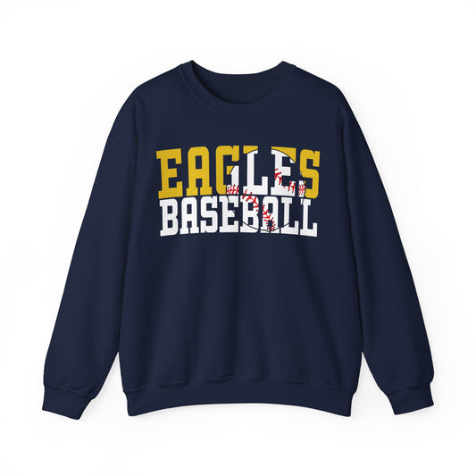 Baseball Cutout - Gildan Unisex Heavy Blend™ Crewneck Sweatshirt